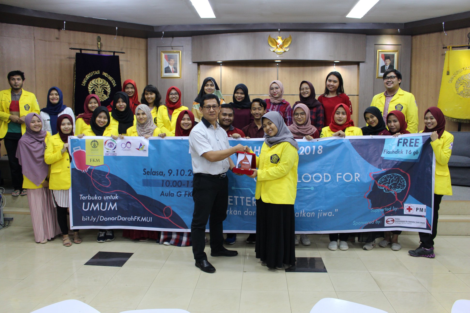 YKDKsj Bersama FKM UI dan PMI Kota Depok Gelar Donor Darah Sukarela