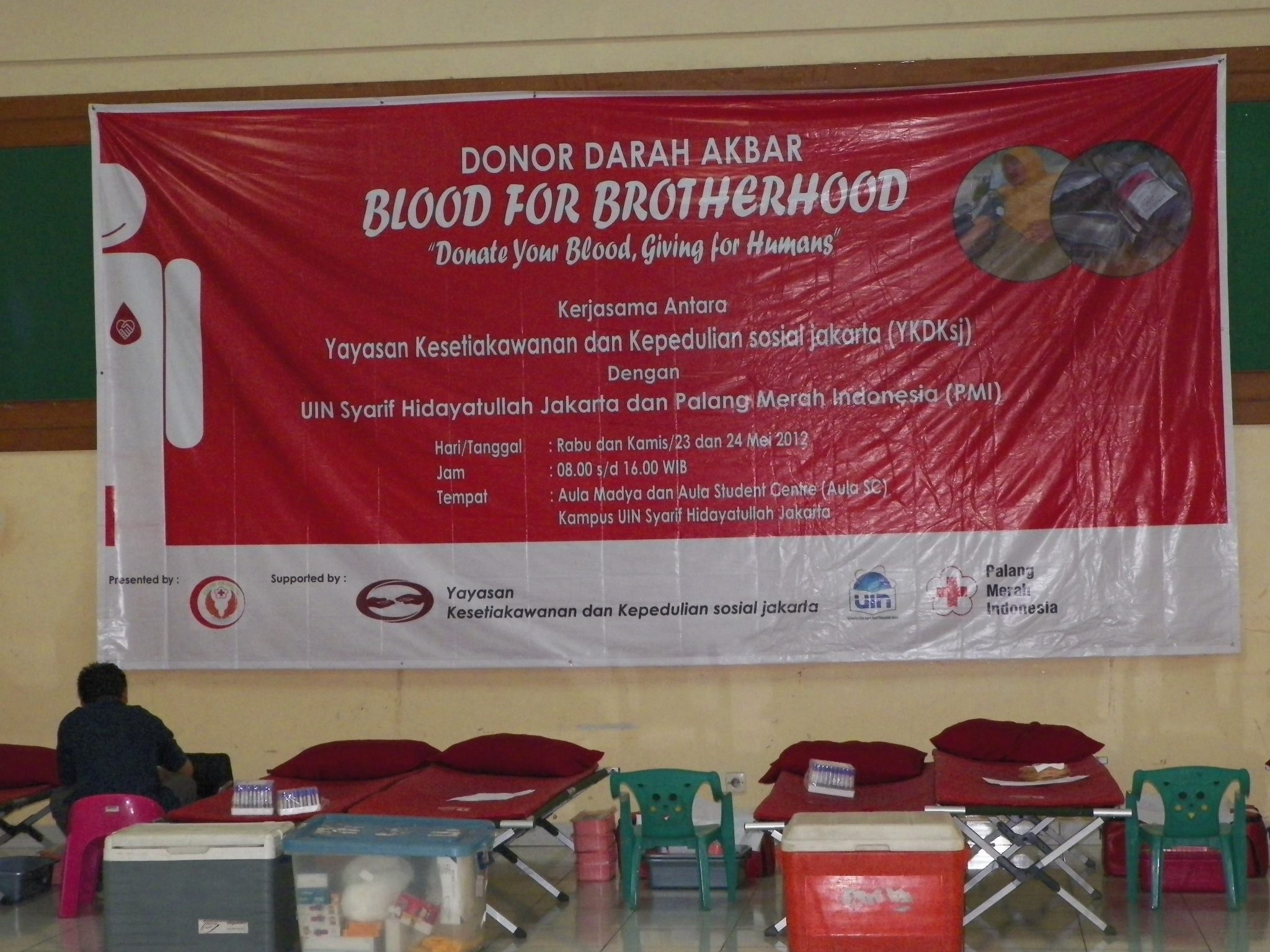 YKDKsj Bersama UIN Syarif Hidayatullah Jakarta dan PMI Gelar Donor Darah Akbar “Blood For Brotherhood”