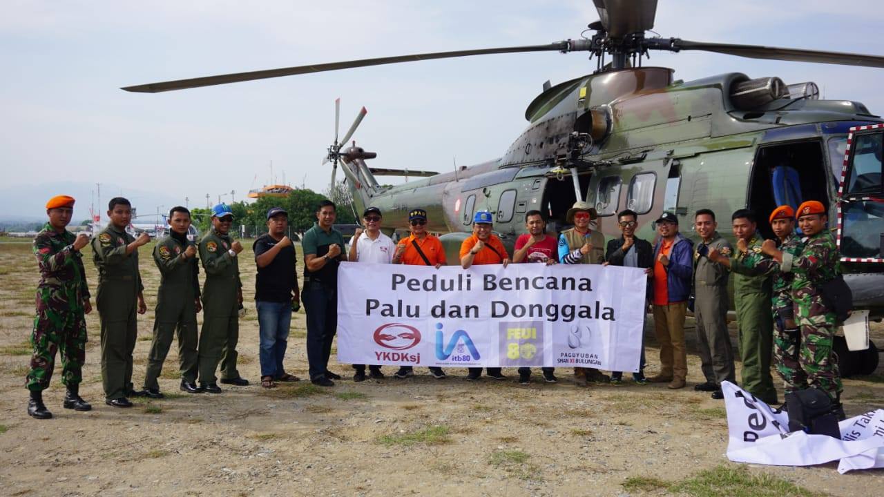 YKDKsj Bersama PPAU dan Berbagai Lembaga Salurkan Bantuan Kemanusiaan untuk Korban Gempa dan Tsunami di Palu dan Donggala